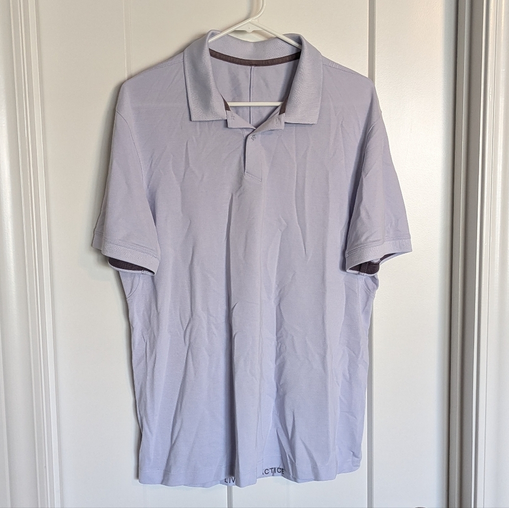 Lululemon Men's Light Purple Polo sz L